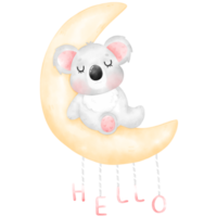 schattig koala illustratie png