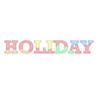 Holiday Word Decoration png