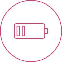 Beautiful Low Battery Line Vector Icon