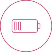 Beautiful Low Battery Line Vector Icon