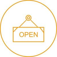 Beautiful Open Line Vector Icon
