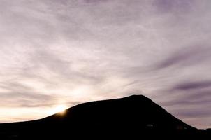 Sky view during sunset photo