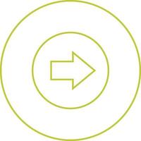 Beautiful Next Arrow Line Vector Icon