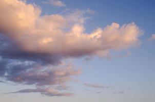 Sky view during sunset photo