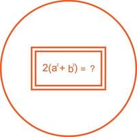 Beautiful Solving Formula Line Vector Icon
