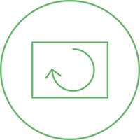 Beautiful Reload Line Vector Icon