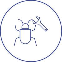 Beautiful Bug fixing vector line icon