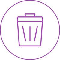 Beautiful Dustbin vector line icon