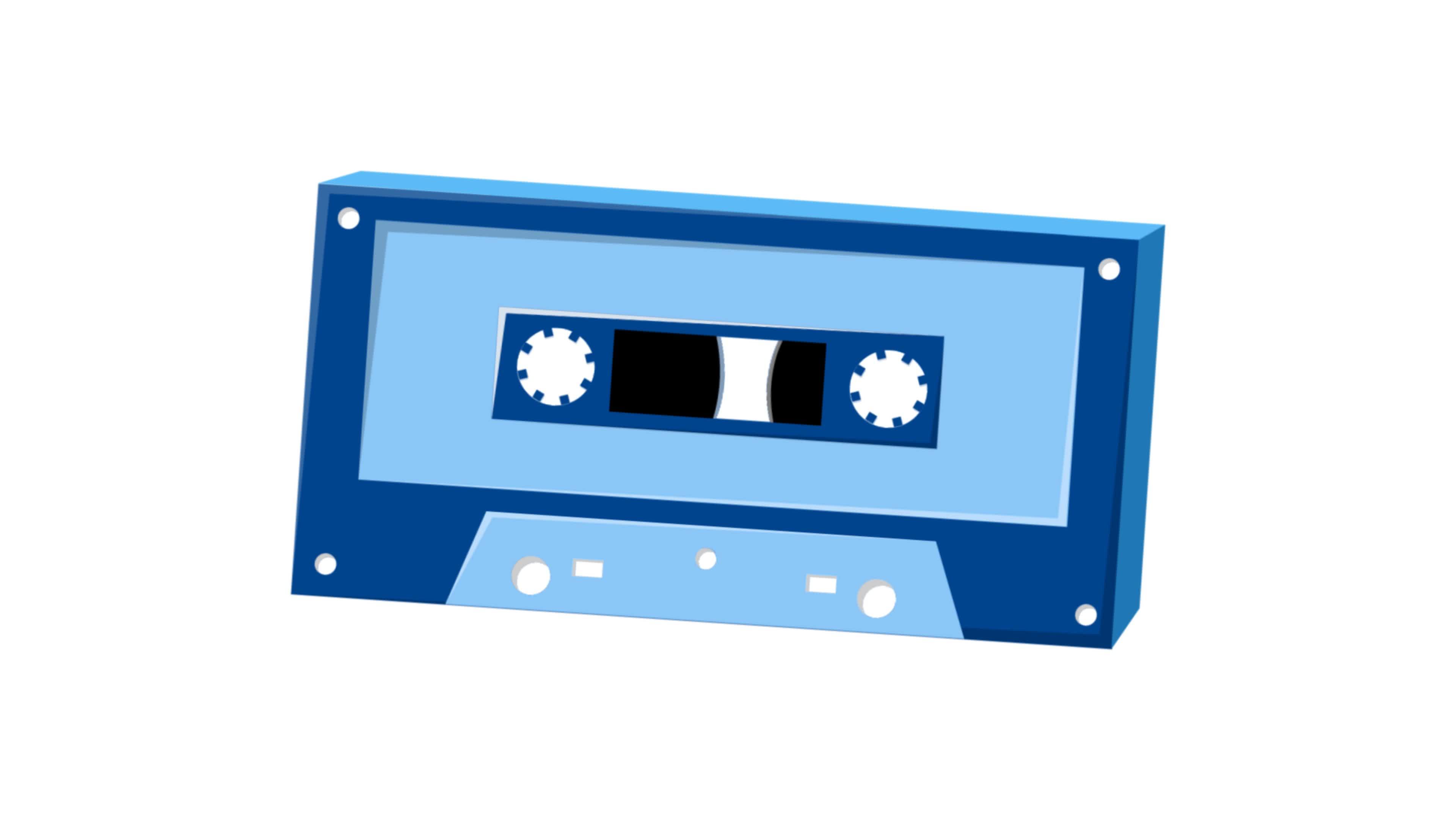 Băng cassette âm nhạc và clapper phim đưa bạn quay trở về với thập niên 80 và