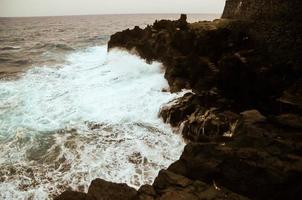 Strong Waves Close-up photo