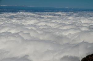 vista de nube blanca foto