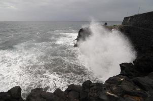 Strong Waves Close-up photo