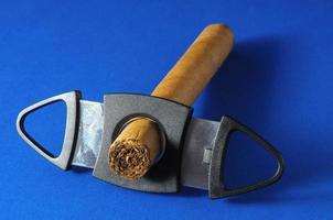 cigarro havan marrón cubano foto