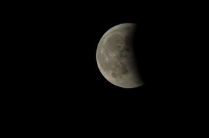 eclipse parcial de luna foto