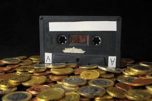 concepto de dinero y música foto