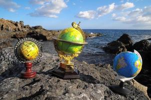 Vintage Globes Planet Earth photo