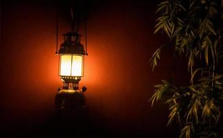 Light lantern on the wall