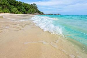 Beach and waves at Similan National Park in Thailand photo