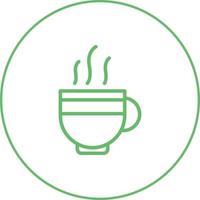 Beautiful Hot tea vector line icon