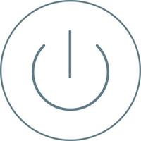 Beautiful Power button vector line icon