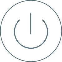 Beautiful Power button vector line icon