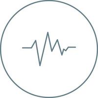 Beautiful ECG vector line icon