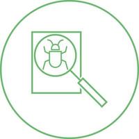 Beautiful detect Bug vector line icon