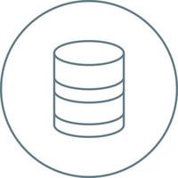 Beautiful Database vector line icon