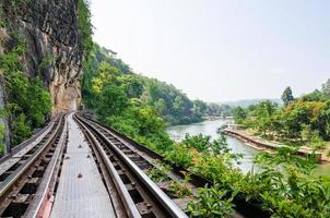 Death Railway bridge over the Kwai Noi river photo