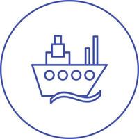 Beautiful Ship Vector line icon