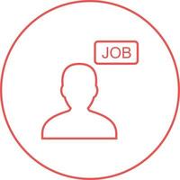 Beautiful Jobseeker vector line icon