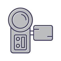 icono de vector de cámara de vídeo