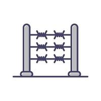 Barbed Wire Vector Icon