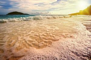 Vintage style beach at Similan National Park in Thailand photo