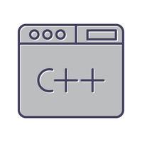 icono de vector de lenguaje de programación