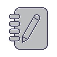 icono de vector de cuaderno