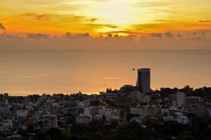 View Hua Hin city at sunrise photo