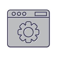 icono de vector de configuración web