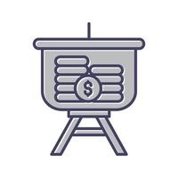 Dollar Presentation Vector Icon