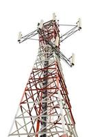 Communications Tower on white background