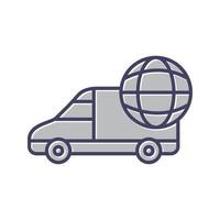 Global Delivery Vector Icon