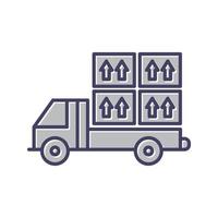 Loaded Truck Vector Icon