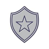 icono de vector de escudo