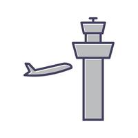 icono de vector de torre de control de aire