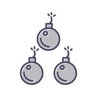 Cannon Balls Vector Icon