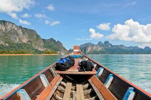 Travel by boat in Thailand photo