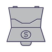 Dollar Briefcase Vector Icon