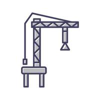 Harbor Crane Vector Icon