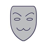 icono de vector de máscara de hacker