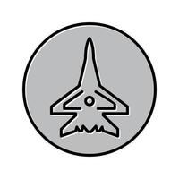 Fighter Plane Vector Icon